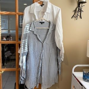 2 for 1. Soft button up blouses.